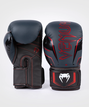 Боксерські рукавички Venum Elite Evo Boxing Gloves - Navy Black Red (VENUM-04260-607-12oz)