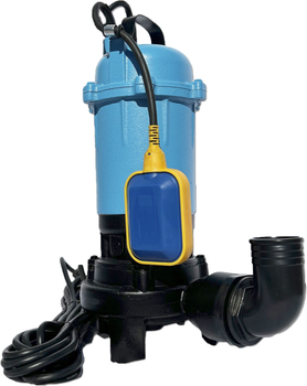 Каналізаційний насос із ножем подрібнювачем EXPERT PUMP WQDC 15-12-2 фекальний дренажний для відкачування вигрібних ям каналізації з поплавцем
