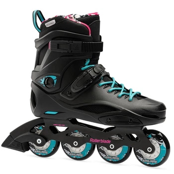 Роликовые коньки Rollerblade RB Cruiser W 2023 black-aqua 250 07105000-9B7