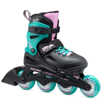 Роликовые коньки Rollerblade Fury 2023 black-sea green 33-38 07373500-3C1