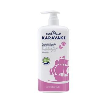 Гель для душа ALMOND - Papoutsanis KARAVAKI PUMP 750мл.