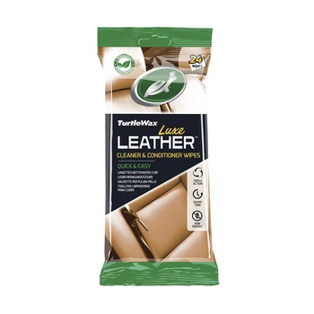 Салфетки для очищения и кондиционирования кожи "Кожа Люкс" Turtle Wax LUXE LEATHER WIPES (24 шт) (54097)