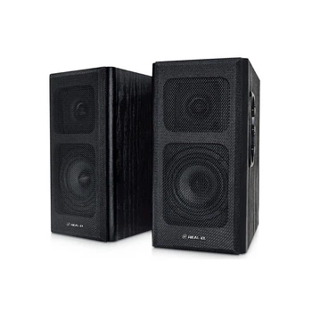 Колонка портативная REAL-EL S-250 Black, 2 x 10 Вт, МДФ, живлення від мережі 220V, керування збоку (S-250)