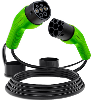 Кабель для зарядки електромобіля Qoltec EV Cable Type 2 for car charging 400В 11кВт 16А 5 м
