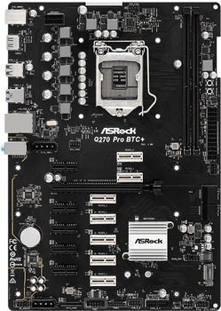 Płyta główna ASRock Q270 PRO BTC+ (s1151, Intel Q270, PCI-Ex16)