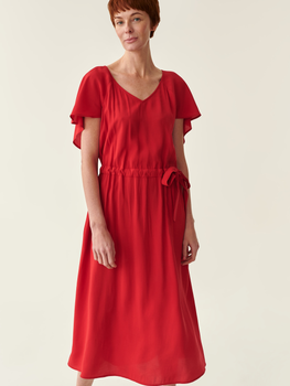 Плаття-футболка міді літнє жіноче Tatuum Osta T2214.192 38 Червоне (5900142154010)