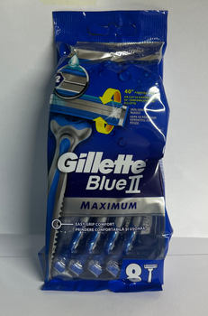 Одноразові станки для гоління Gillette Blue2 Maximum 8 шт.