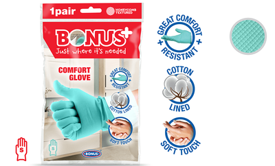Рукавички гумові Bonus B005 Comfort Glove 1 пара S