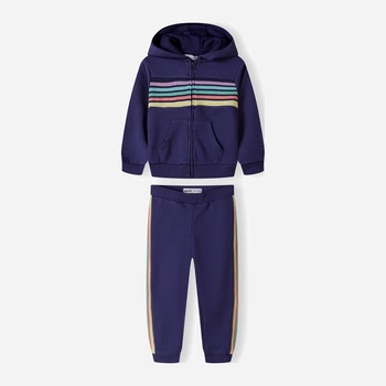 Детский спортивный костюм (толстовка + штаны) для девочки Minoti 40561JNR 110-116 см Темно-синий (5063025273502)