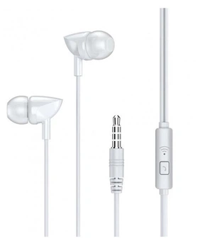 Навушники REMAX with Mic Wired Earphone RW-106 HD Mic білі