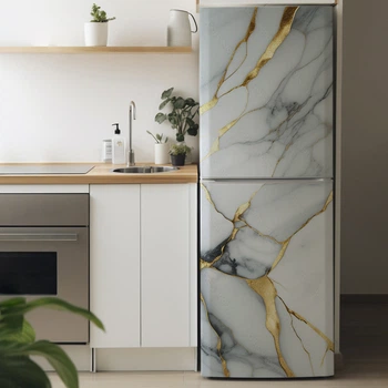 Самоклеящаяся виниловая наклейка на холодильник Decor-oboi Мрамор 65*185 см
