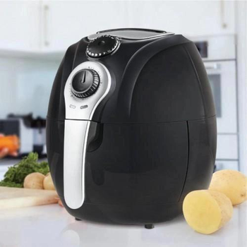 Аеро-фритюрниця без олії з таймером на 4.5 л, 1300 Вт Domotec MS-3220 Чорна