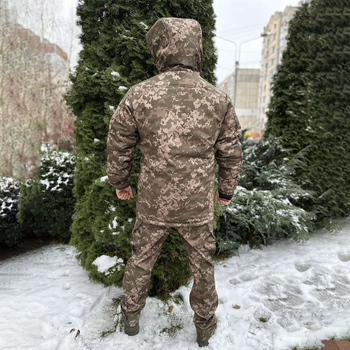 Чоловічий зимовий костюм куртка + штани Soft Shell з підкладкою Omni-Heat піксель розмір 3XL