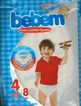 Подгузники-трусики Bebem Small 4 Maxi( 9-14 кг) 8 шт