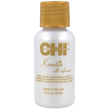 Комплекс восстанавливающий Сыворотка с шелком для волос CHI Keratin Silk Infusion 15 мл