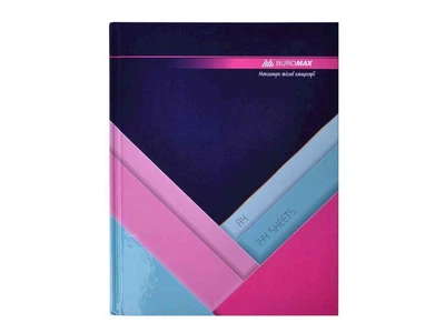 Книга обліку BUROMAX MODEST 144л.кл.оф. А4, т.-синій BM.24419102-03