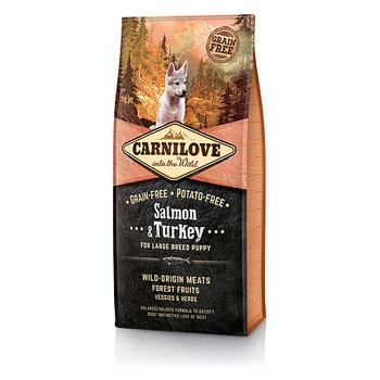 Сухой корм Carnilove Puppy Large Breed Salmon & Turkey сухой корм для щенков с лососем и индейкой 1.5 кг (1111145084)