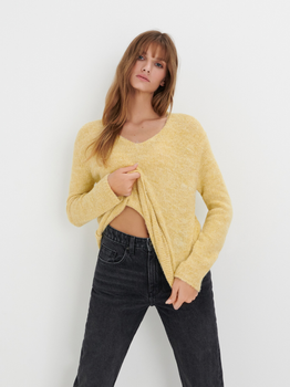 Пуловер жіночий Sinsay 2482F-11M XS Жовтий (5904015653334)