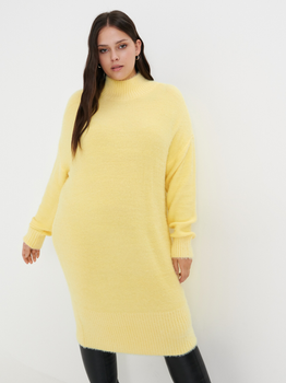 Sukienka sweterkowa damska Sinsay 8939E-10X XXS Żółta (5904020250955)