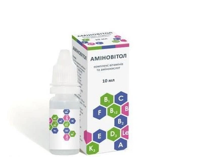 Витамины и минералы BioTestLab Аминовитол Комплекс витаминов и аминокислот (капли) 10 мл (АА0011531)