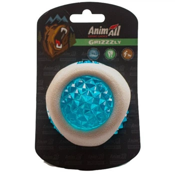 Игрушки AnimAll GrizZzly LED Игрушка мяч, бело-синий 7,7 см (149149)