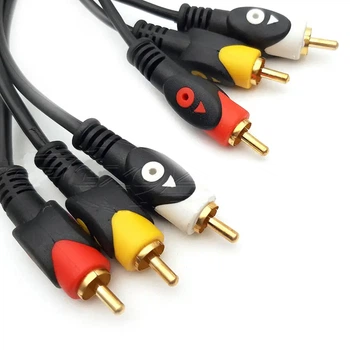 Шнур 3RCA-3RCA 3m [DIST-2187]