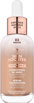 Тональная сыворотка Deborah Skin Booster Serum Foundation Vitamin С SPF15 03 Medium 30 мл (8009518414394)