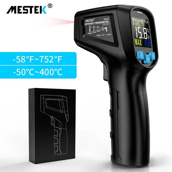 Пирометр Mestek IR03A цифровой инфракрасный термометр -50–400 °C EMS=0.1-1.00 DS=12:1