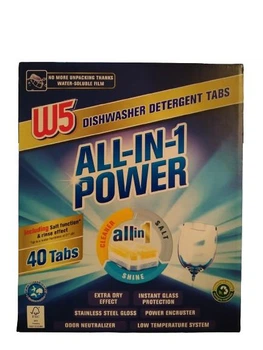 Таблетки для посудомийних машин W5 All in 1 Power 40 шт