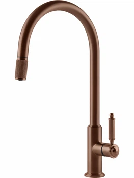 Смеситель кухонный Gessi Venti20 медь брашированная PVD (60622#708)