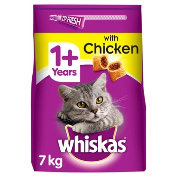 Sucha karma dla kotów Whiskas 1+ kurczak 7 kg (5900951259227)
