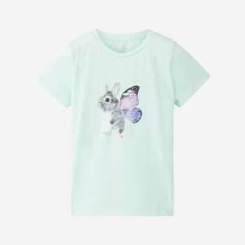 Dziecięca koszulka dla dziewczynki Tom Tailor 1041274 104-110 cm Jasnozielona (4067261884660)