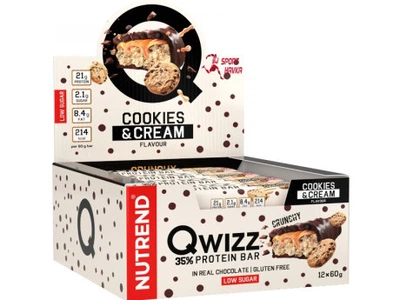 Qwizz Protein Bar Nutrend (12 штук по 60 грамів) Смак Печиво крем