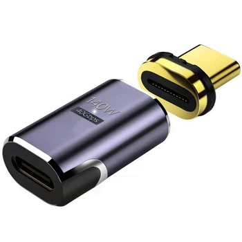 Магнітний адаптер Type-C male-female 140W 8K 40Гбіт/с (MATC140W)