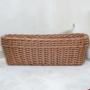 Кашпо Ілія плетене 9 л темне дерево (ilia-pl-50cm-t-der)