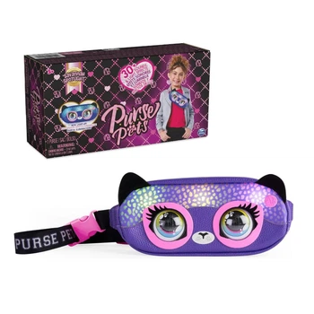 Інтерактивна поясна сумочка Savannah Spotlight від Spin Master Purse Pets для дівчаток,понад 30 звукових і світлових ефектів, від 5 р
