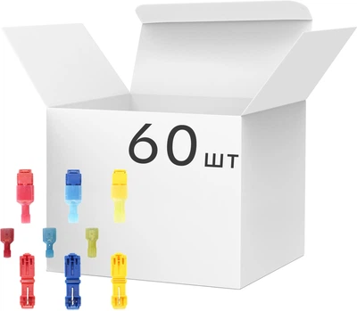 Набор обжимных клемм OlKWL T-образные с изоляцией 60 шт (PH050763)