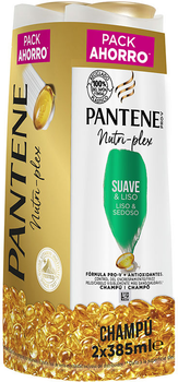 Szampon Pantene Pro-V Smooth & Sleek 2x385 ml (8700216086134)