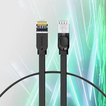 Сетевой кабель Ethernet патч-корд UTP Cat6 Gigabit Network Cable BASEUS RJ45 3m Black