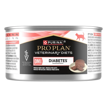 Лечебный корм Purina Pro Plan Veterinary Diets Veterinary Diets DM Diabetes Managment Влажный корм для кошек с сахарным диабетом 195 г (8445290105233)