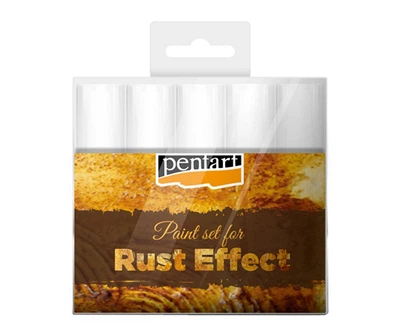 Набор медиумов Pentart Rust Effect Set для эффекта ржавчины 5 цветов по 20 мл (5997412798241)