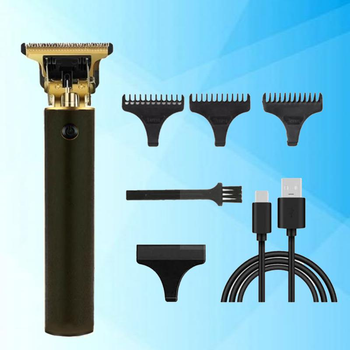 Машинка для стрижки волос аккумуляторная с насадками для окантовки Clipper Vintage T9 черная