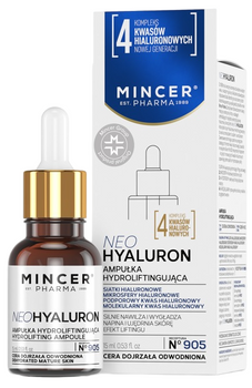 Ampułka do twarzy Mincer Pharma NeoHyaluron hydroliftingująca No.905 15 ml (5902557261437)