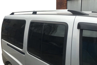 Fiat Doblo I (2001-2005) хромированные рейлинги с пластиковыми ножками
