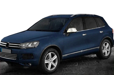 Нижній молдинг скла із нержавіючої сталі (6 шт) OmsaLine для Volkswagen Touareg 2010-2018 років.
