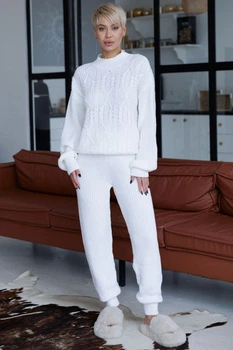 Комплект: свитер и брюки Leinle 42/44(S/M) Белый (94963)