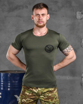 Тактична футболка потовідвідна Odin oliva розвідка XL
