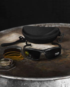 Тактичні спортивні окуляри Daisy X7 4 змінні лінзи + чохол