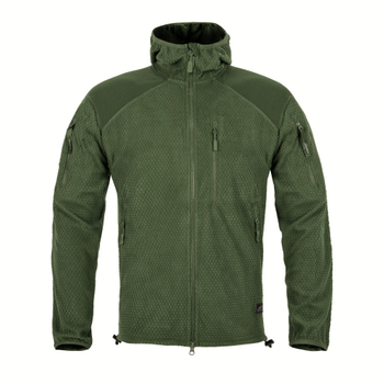 Куртка Helikon-Tex Alpha Hoodie - Grid Fleece, Olive green M/Regular (BL-ALH-FG-02)