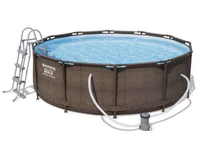 Каркасный бассейн Bestway 56709 Ротанг 366х100 см + фильтр-насос
